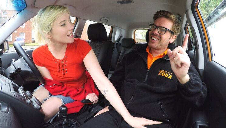 [FakeDrivingSchool] - Sexy Art Student Squirts in Various Positions - Ryan Ryder