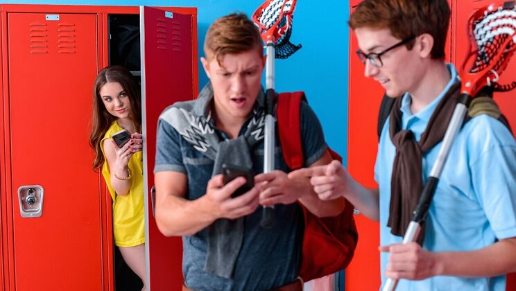 [TeensLoveHugeCocks] - Short-Haired Schoolgirl Fucked