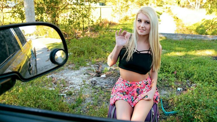 [StrandedTeens] - Victoria Steffanie's Outdoor Masturbation Session - Brick Danger - Victoria Steffanie