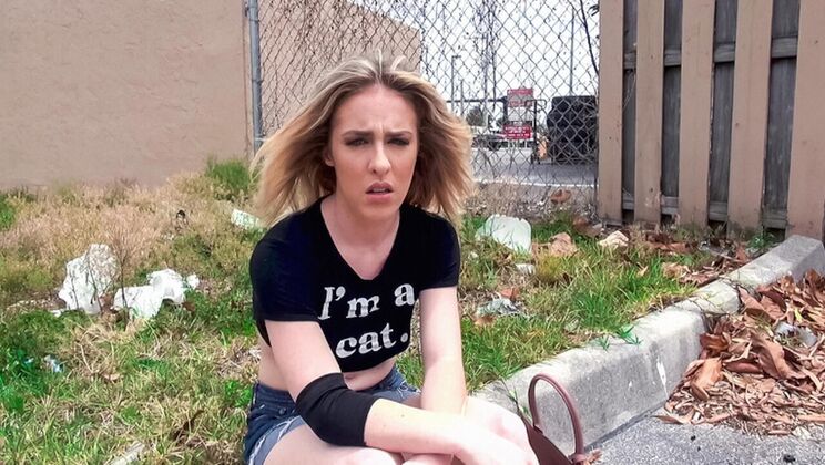 [StreetBlowJobs] - Blonde Bombshell Cheats Outdoors - Tyler Steel - Bonnie Grey