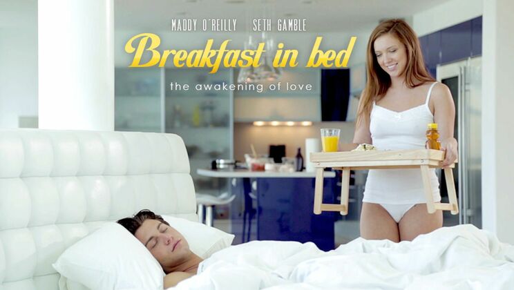 [EroticaX] - Breakfast Bed Fun with Small Tits - Seth Gamble - Maddy O'Reilly