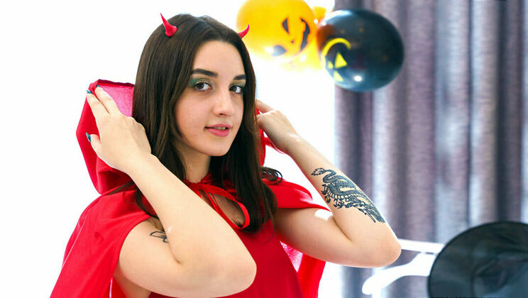 [ClubSweethearts] - Halloween Teen Masturbation by Eva Tender - Eva Tender