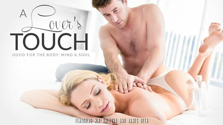 [EroticaX] - Blonde Cumshot Touch - Mia Malkova - James Deen