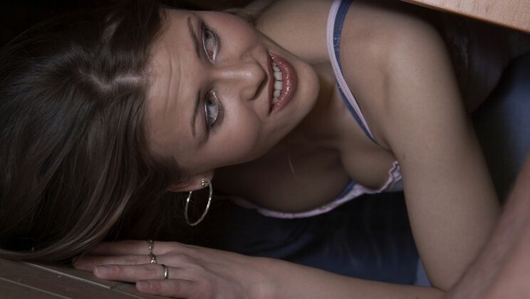 [Oldje] - Teen's First Deepthroat and Cum Swallowing - Ronald - Rebecca Contrares