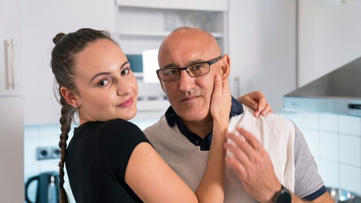 [Oldje] - Big Tits Natural Girl Sucks Dick