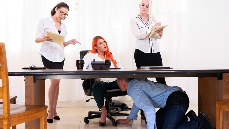 [TransAngels] - Aspen and Kirk's Office Fuck - Aspen Brooks - Kirk Cummings