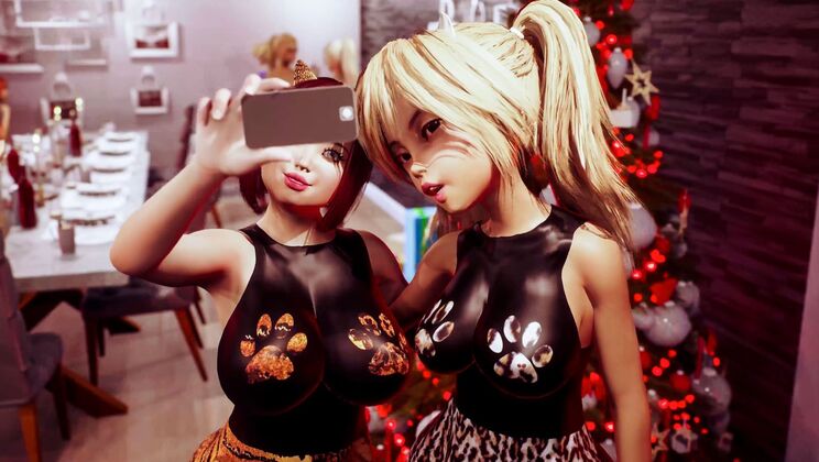 [Futanarica] - Xmas Double Penetration