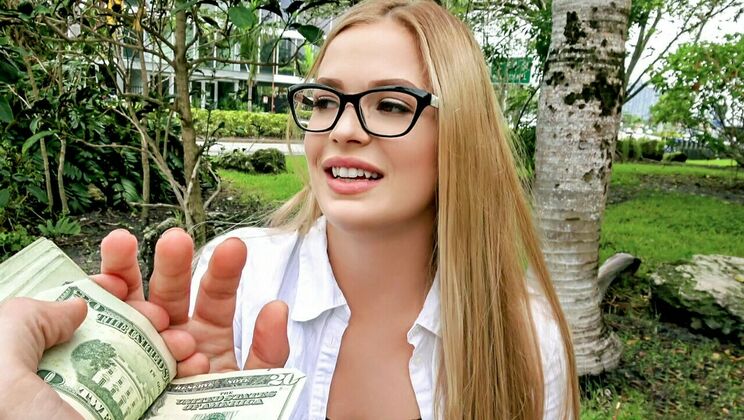 [PublicPickups] - Outdoor Sex Scene with Curvy Glasses Girl - Sloan Harper - Tyler Steel