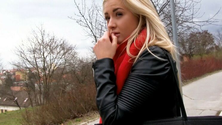 [PublicPickups] - European Cute Blonde Small Tits - Cayla Lyons