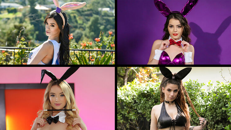 [TeamSkeetSelects] - Babes in Bunny Suits Hot Sex - Kylie Quinn - Katie Kush - Indica Flower - Leana Lovings
