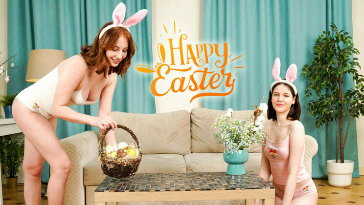 [ClubSweethearts] - Lesbian Easter Eggstravaganza with Emma and Margo - Emma Korti - Margo von Teese