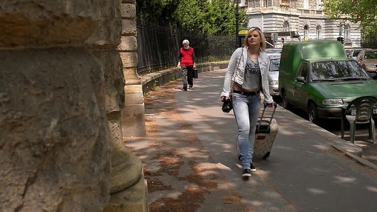 [PornWorld] - Blonde Angel Black's Anal Sex with Stranger Ends in Orgasm - Angel Black - Lauro Giotto