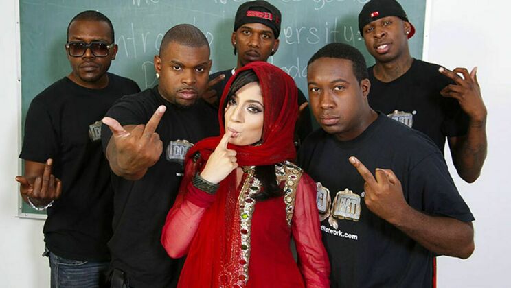 [BlacksonBlondes] - Interracial Sex with Brunette Nadia Ali - Rico Strong - Charlie Mac - Jon Jon - Nadia Ali - Jack Blaque