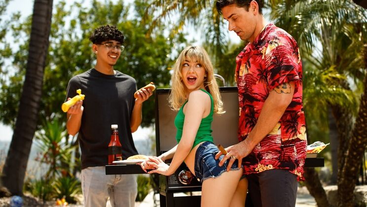 [Dilfed] - Blonde Wife Cheats with Young Lover at BBQ - Ryan Driller - Diego Perez - Demi Hawks