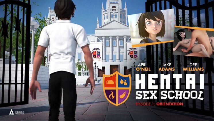 [AdultTimeAnimation] - Hentai Sex School - Orientation Day Fuck - Dee Williams - Jake Adams - Whitney Wright - April Oneil - Wolf Hudson