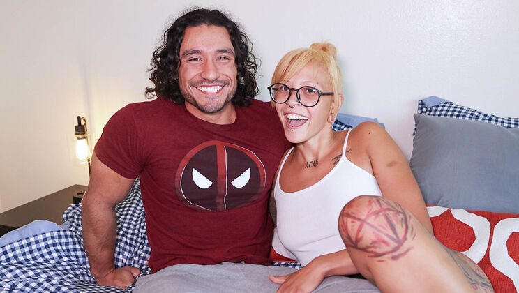 [HotGuysFuck] - Mai Cox's Long Hair Flies as Leo Woodman Pumps Her - Mai Cox - Leo Woodman