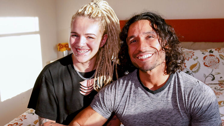 [HotGuysFuck] - Hairy Blonde Leo Fucks Brunette Latina Charlie Moore - Leo Woodman - Charlie Moore