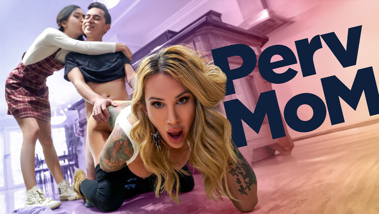 [PervMom] -  Threesome Fucking with Tall Girls - Juan Loco - Sarah Jessie - Amber Angel