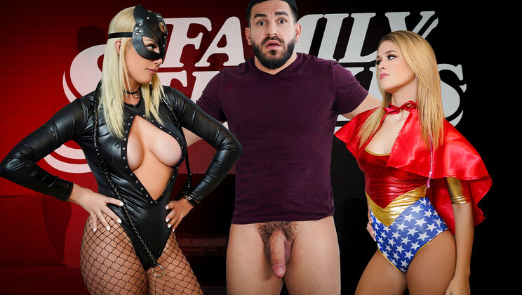 [FamilyStrokes] - Stepdad’s Wild Ride with Two Horny Sluts - Peter Green - Madison Blaze - Ashley Alexander