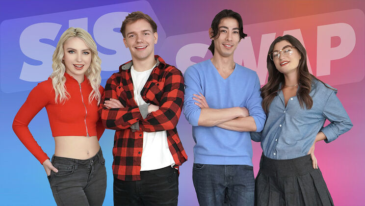 [SisSwap] - First Time Sex with Stepsister and Friend