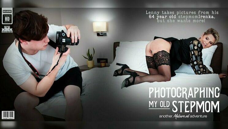 [Mature.nl] - Shaved Pussy GILF Seduces Step Son in High Heels