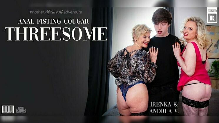 [Mature.nl] - Anal Threesome with Cougars Irenka and Andrea V. and a Toyboy