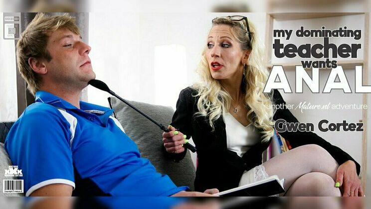 [Mature.nl] - Gwen Cortez Anal Fucks with Horny Student Rick Palmer