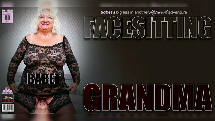 [Mature.nl] - Roberto eats out granny Babet's shaved pussy and tight ass