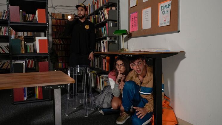 [CrazyCollegeGFs] - Masturbation in Library with Athletic Girl - Selina Bentz - Kai Jaxon