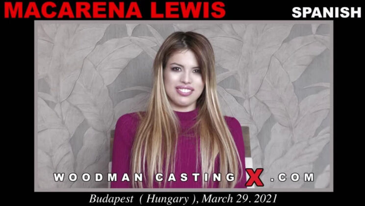 [WoodmanCasting] - Macarena Lewis Teen Strip Show in Hotel - Macarena Lewis