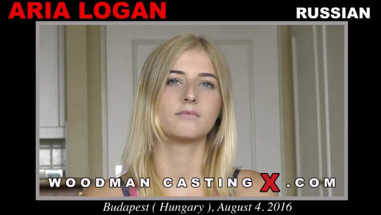 [WoodmanCasting] - Young Beauty Aria Logan in Hotel Scene - Aria Logan