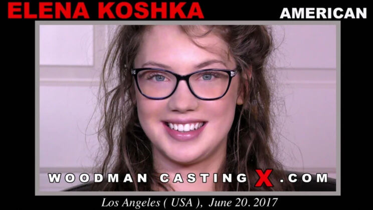 [WoodmanCasting] - Elena Koshka Casting: Shaved Pussy and Small Tits - Elena Koshka
