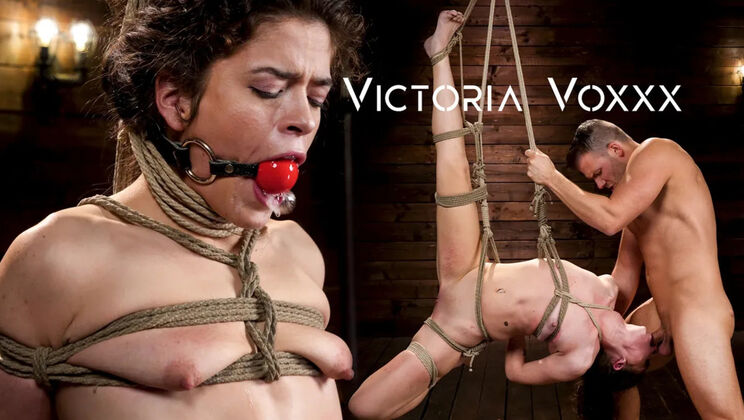 [DungeonSex] - Victoria Voxxx's Gagging Bondage Experience - Codey Steele - Victoria Voxxx