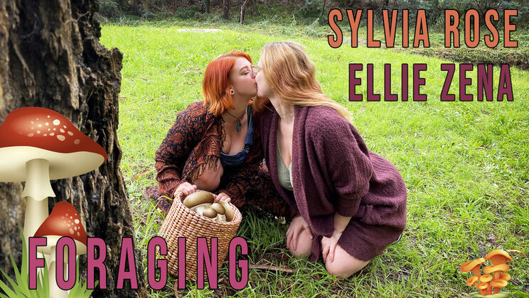 [GirlsOutWest] - Big Tits Lesbian Action - Ellie & Sylvia Fingering in Nature - Ellie Zena - Sylvia Rose