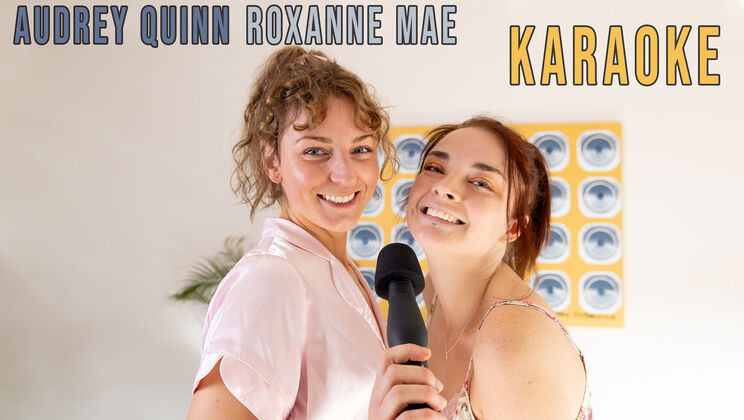 [GirlsOutWest] - Roxanne Mae & Audrey Quinn Get Down in Karaoke - Audrey Quinn - Roxanne Mae
