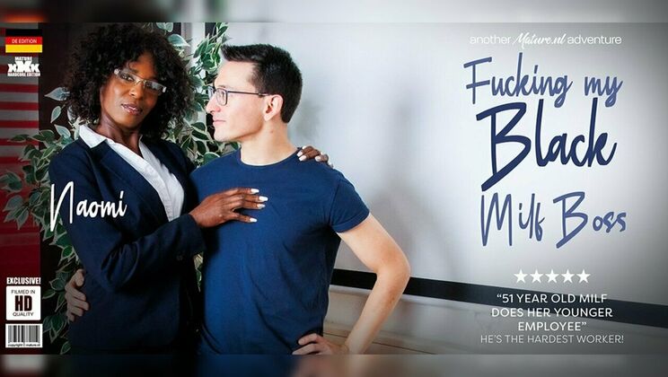 [Mature.nl] - Office sex with Naomi - German MILF sucks and rides young cock - Naomi - Max