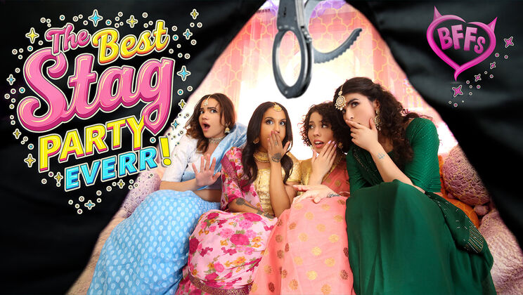 [BFFs] - Indian Bachelorette Party Sexcapades with Pierced Babes - Naudi Nala - Nina White - Satine Summers - Jason Sarcinelli - Nikki Slick