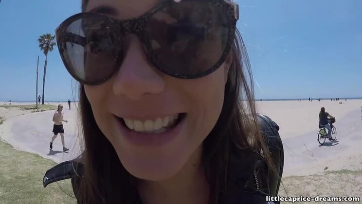 [PornLifestyle] - Natural Tits Czech Babe Takes Cum in Mouth - USA Trip Sex - Marcello Bravo - LittleCaprice