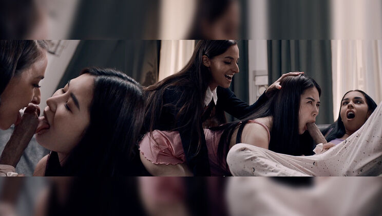 [FutanariXXX] - Asian Beauty Double Penetrated - Amirah Adara - Black Angel - Rikako Katayama