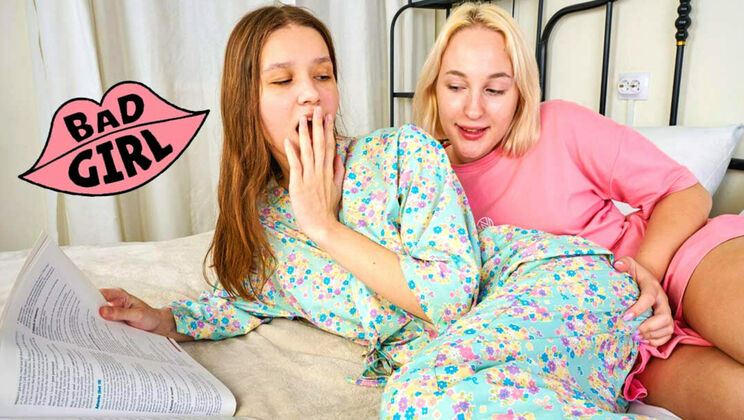 [ClubSweethearts] - Teen Babe Kitty and Avrori Practice Pussy Spelling - Kitty Doll88 - Avrora Murai