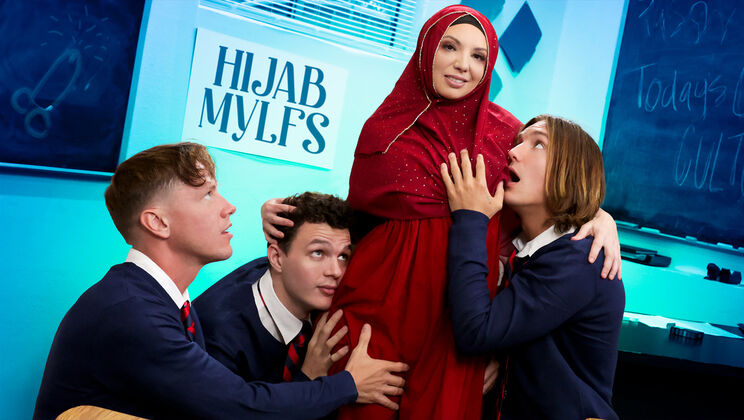 [HijabMylfs] - Three's a Charm: A MILF's Delight - Rion King - Kiki Daire - Josh Rivers - Axel Haze
