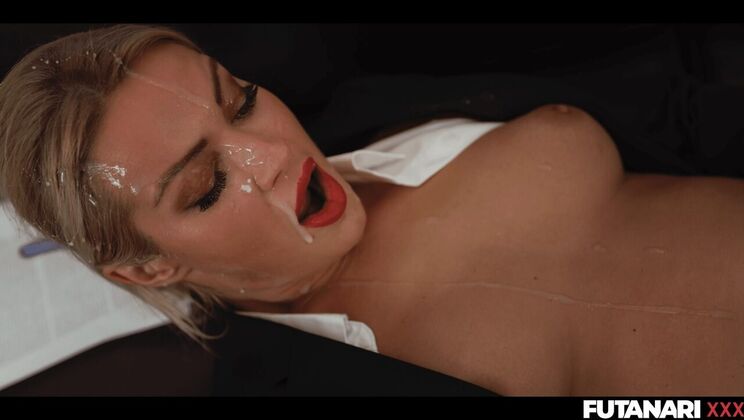 Office Slut Cherry Kiss Touching Herself