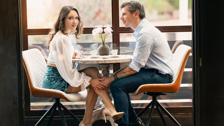 Denis Marti pounds Kristina Grace in missionary