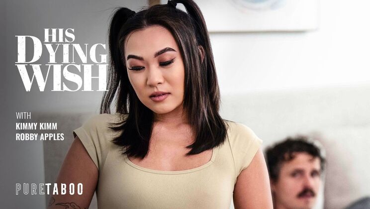 [PureTaboo] - Hairy Pussy Asian Gets Pounded Doggystyle with Cum Finish - Kimmy Kimm - Robby Apples