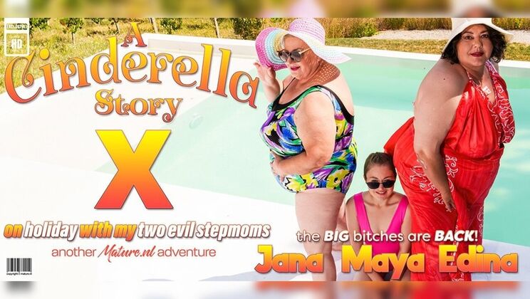 [Mature.nl] - Stepmoms Jana & Edina teach Maya how to eat pussy - Maya - Jana - Edina