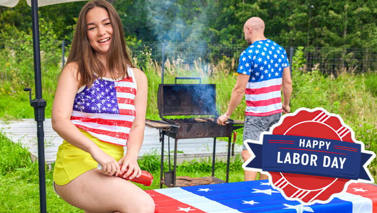 [ClubSweethearts] - Outdoor Blowjob from Big Tits European - Hazel Grace - Aleks Sam