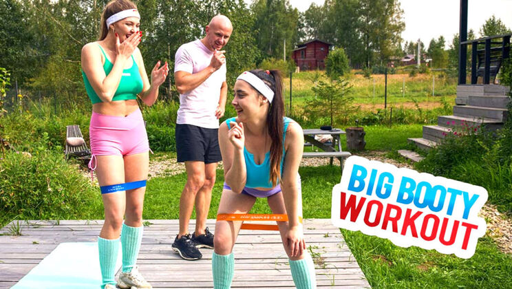 [ClubSweethearts] - Teen with Big Booty Gets Fucked Doggystyle in Workout