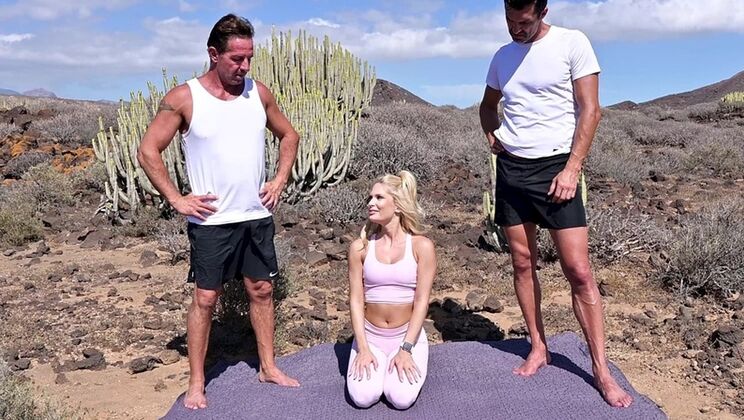 [PornWorld] - Threesome Fun with Blonde Beauty - David Perry - Candee Licious - Marco Bull