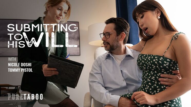 [PureTaboo] - Brunette Asian Sub Takes Cum in Mouth and Pussy - Tommy Pistol - Nicole Doshi