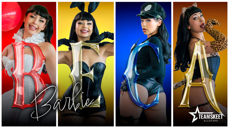 [TeamSkeetAllStars] - Pigtail Beca Gets Pussy Licked in Choker - Charles Dera - Beca Barbie